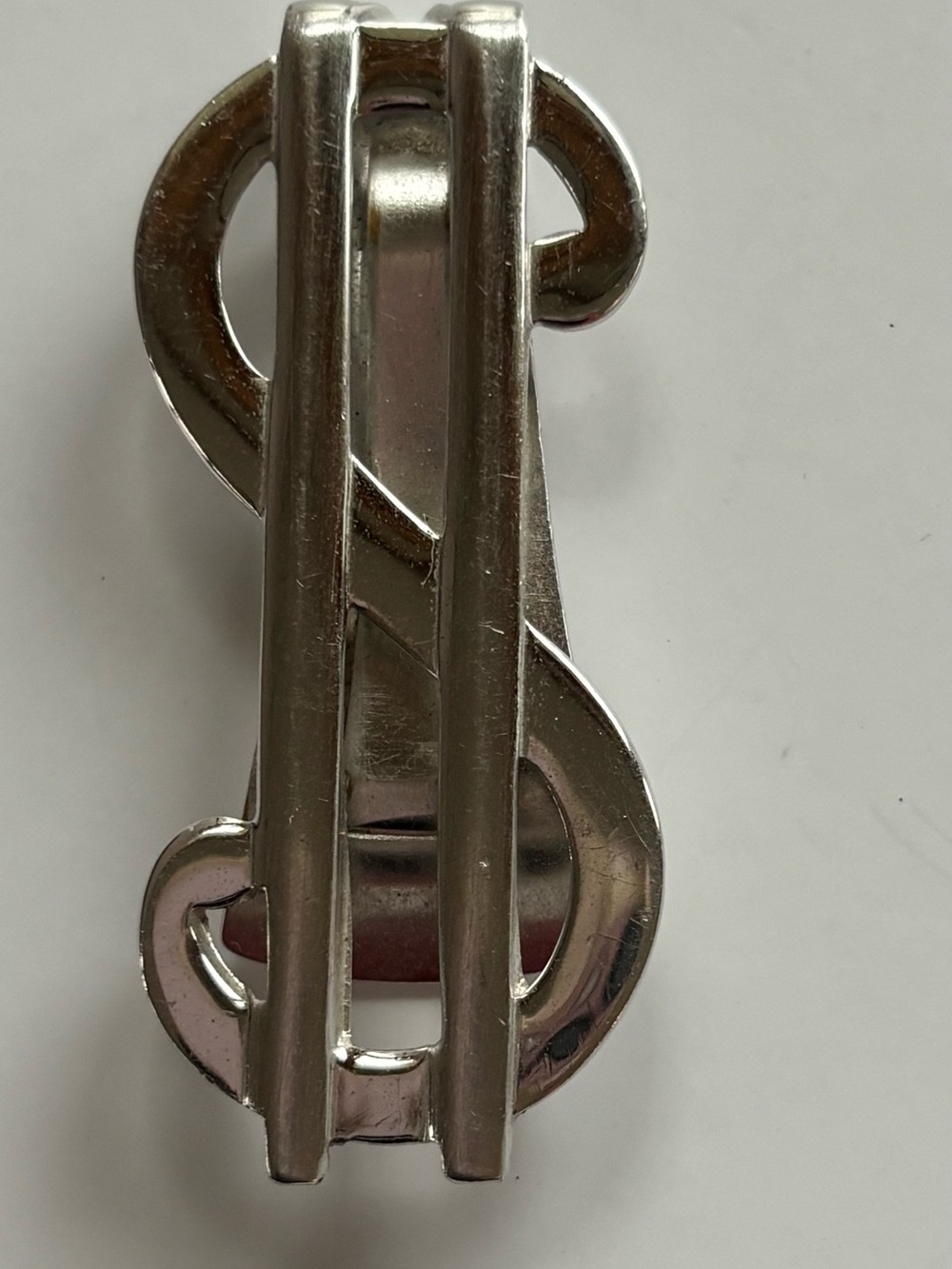 Vintage Anson Silver Dollar Sign Money Clip Retro